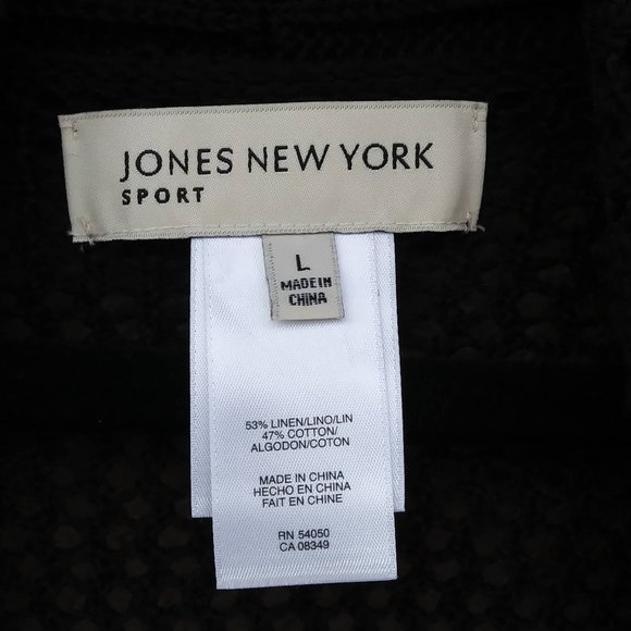 JONES NEW YORK SPORT TUNIC KNIT SHAWL SWEATER - Picture 6 of 9